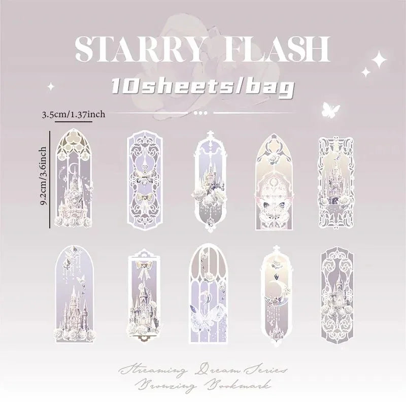 HOLOGRAPHIC SHINY CASTLE BOOKMARK