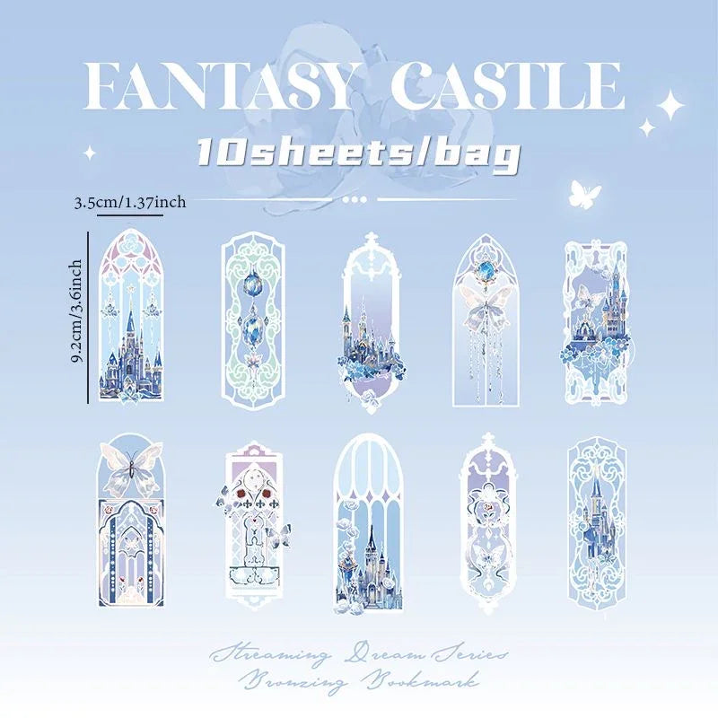 HOLOGRAPHIC SHINY CASTLE BOOKMARK