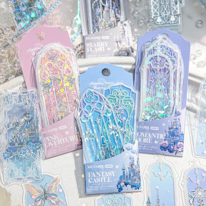 HOLOGRAPHIC SHINY CASTLE BOOKMARK