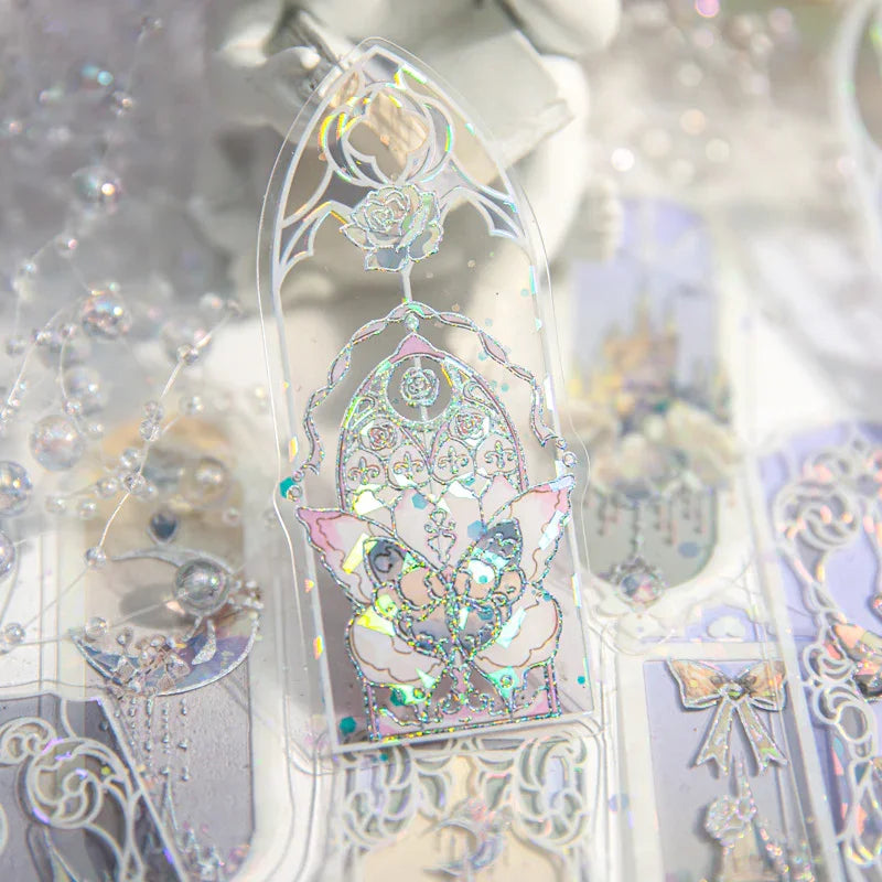 HOLOGRAPHIC SHINY CASTLE BOOKMARK