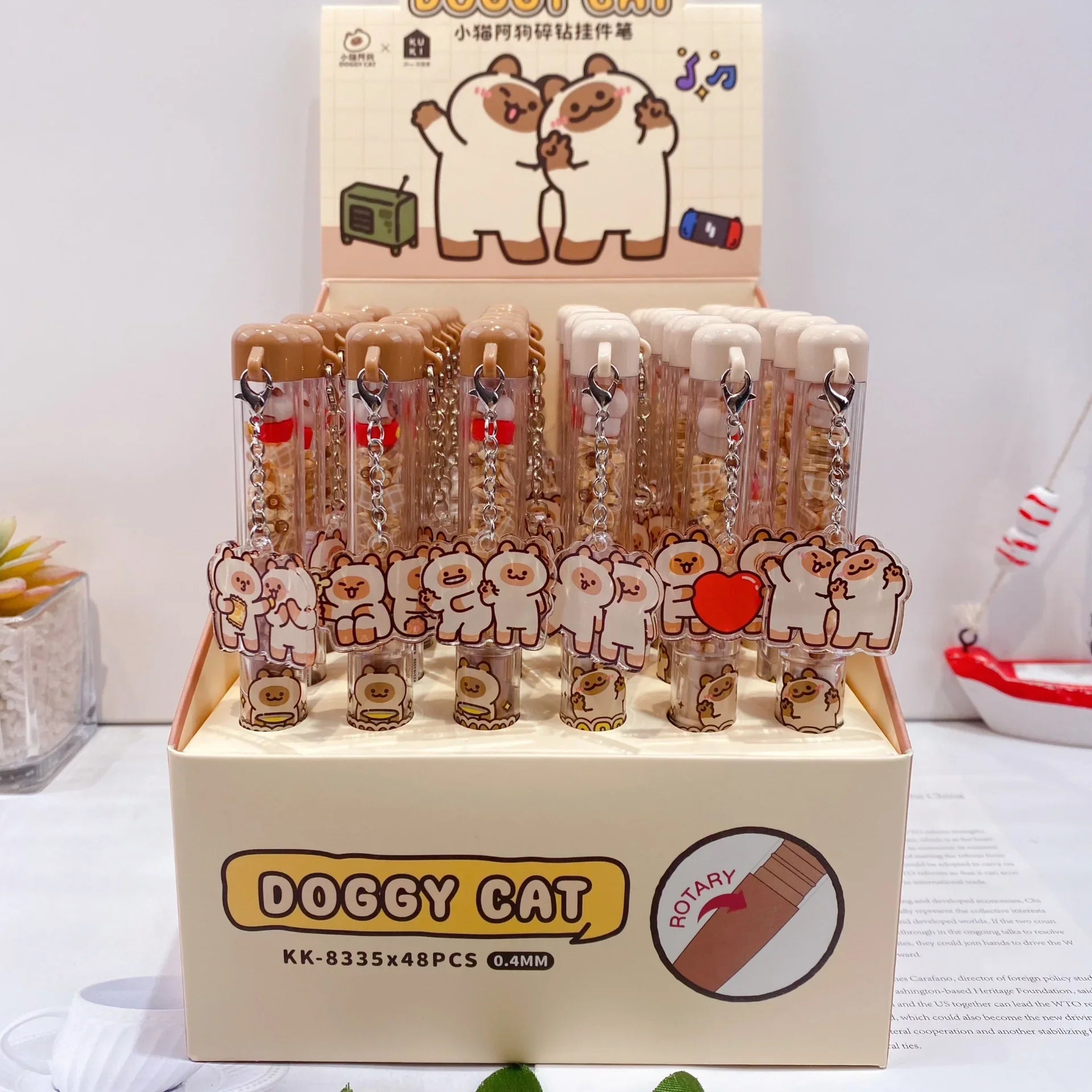 BEARIS BUG BEAR BROKEN DIAMOND PENDANT GEL PEN