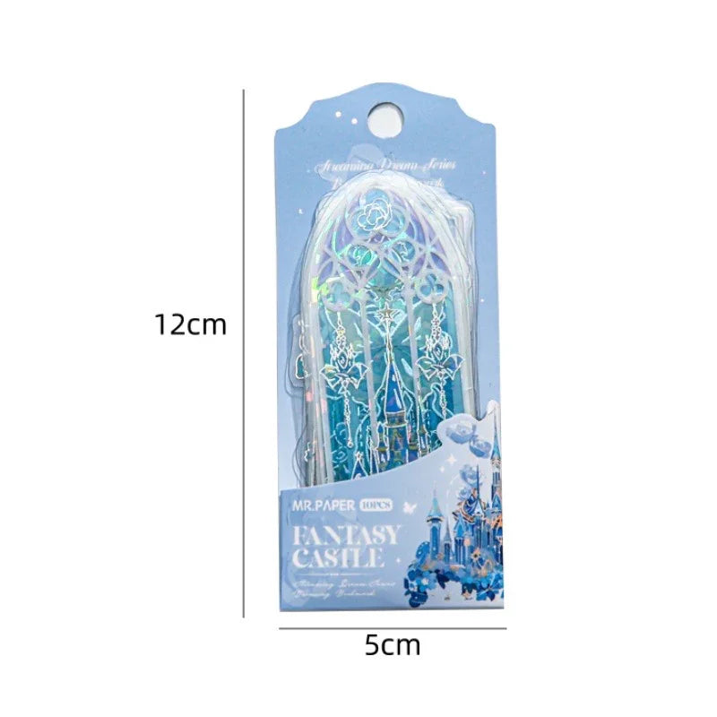HOLOGRAPHIC SHINY CASTLE BOOKMARK