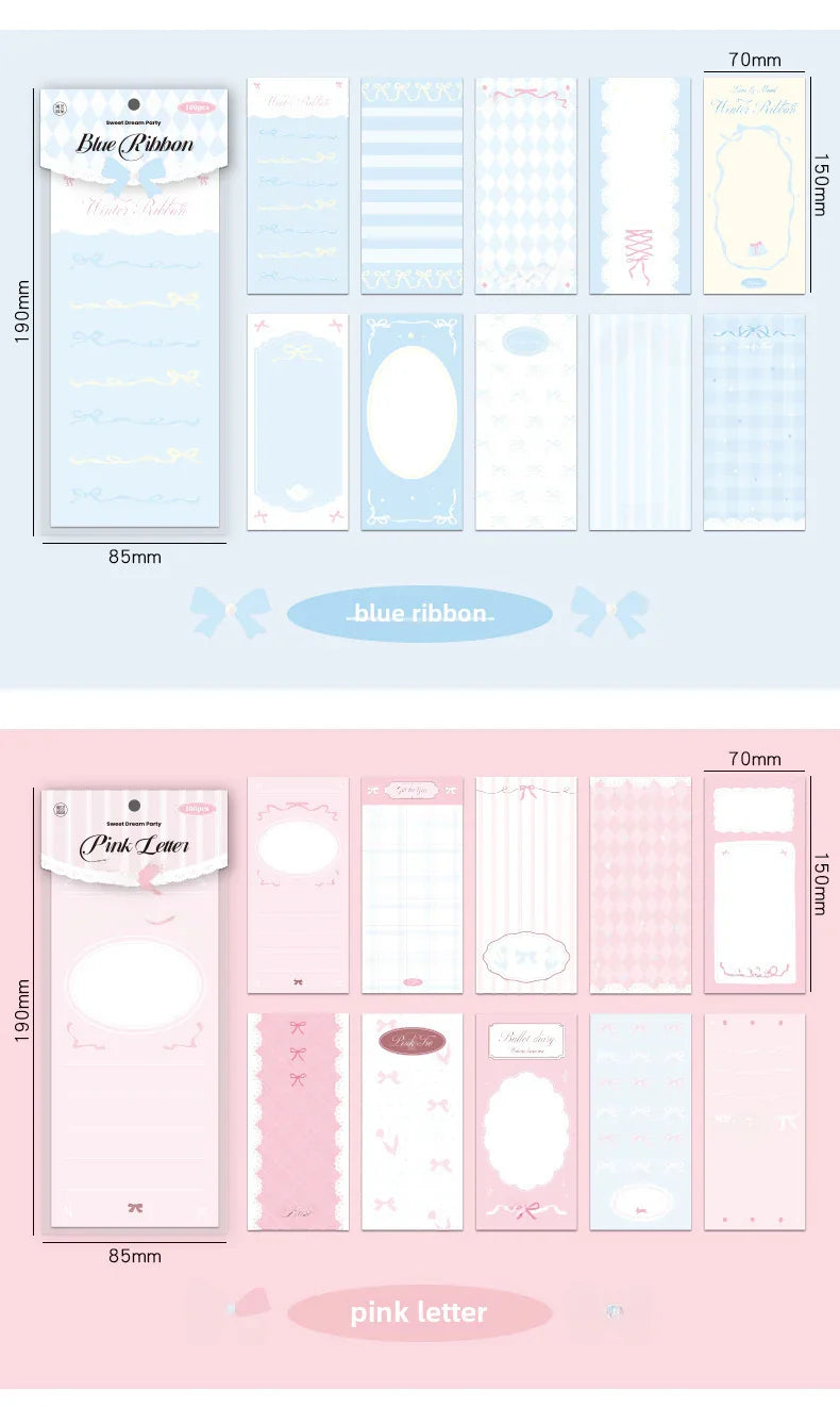 LONG aesthetic MEMO PADS