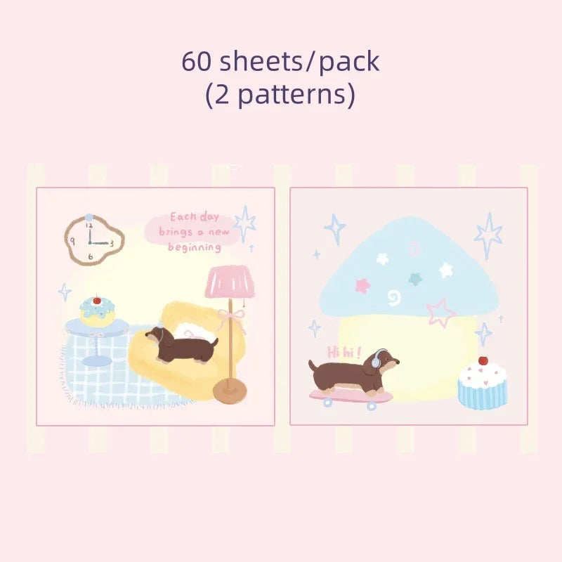KAWAII PASTEL PUPPY MEMO PADS