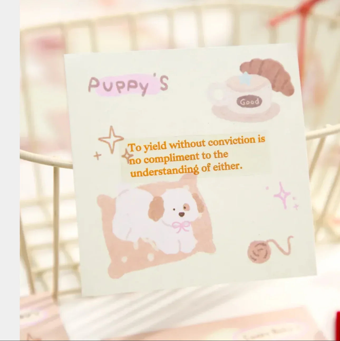 KAWAII PASTEL PUPPY MEMO PADS