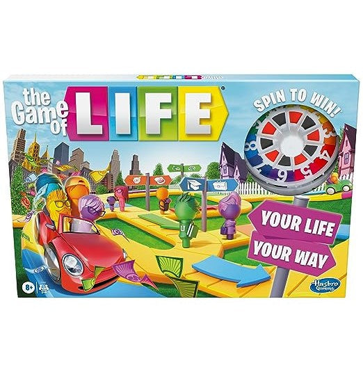 Hasbro – The Game of Life | Classic Family Board Game of Choices & Adventures
