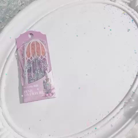 HOLOGRAPHIC SHINY CASTLE BOOKMARK