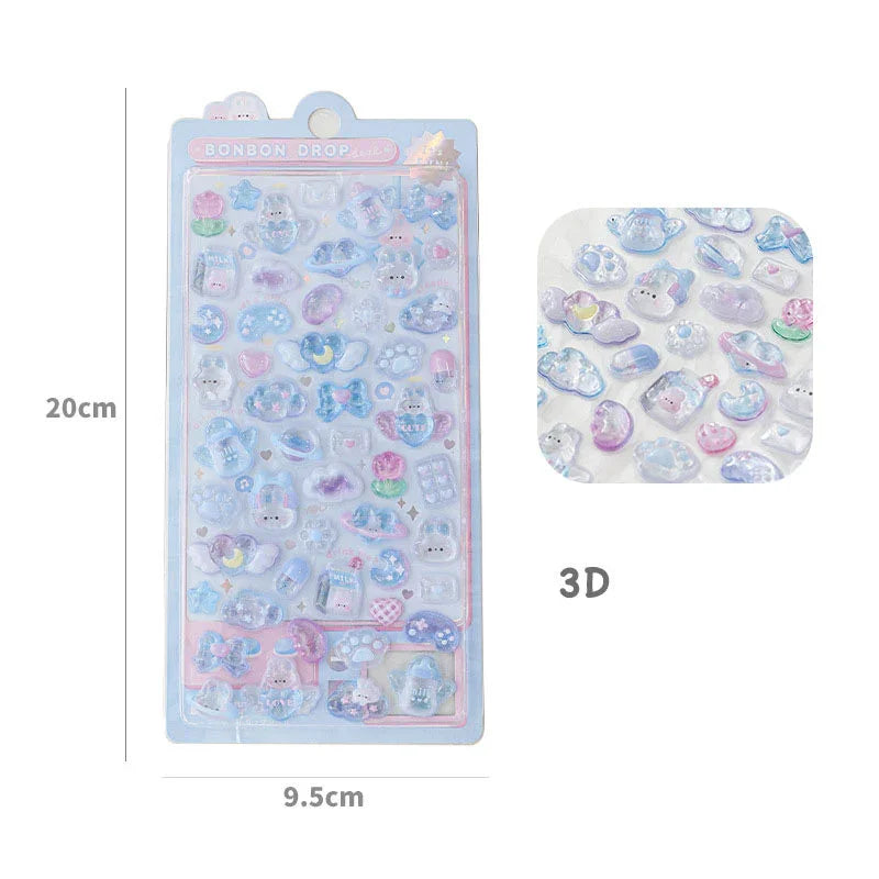 BONBON DROP 3D PUFFY STICKERS