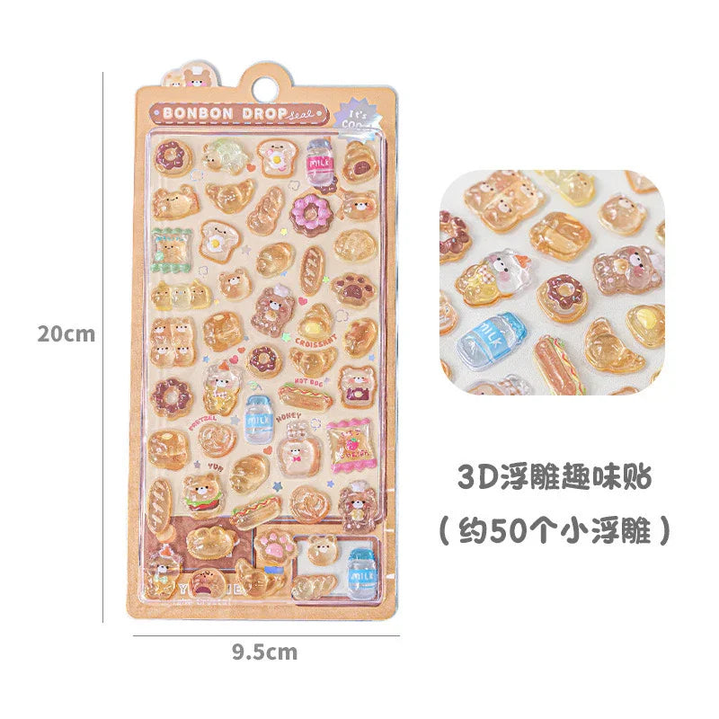BONBON DROP 3D PUFFY STICKERS