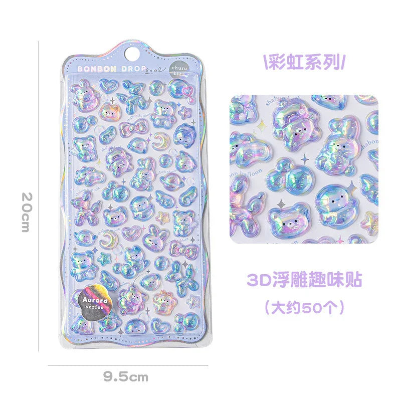 BONBON DROP 3D PUFFY STICKERS