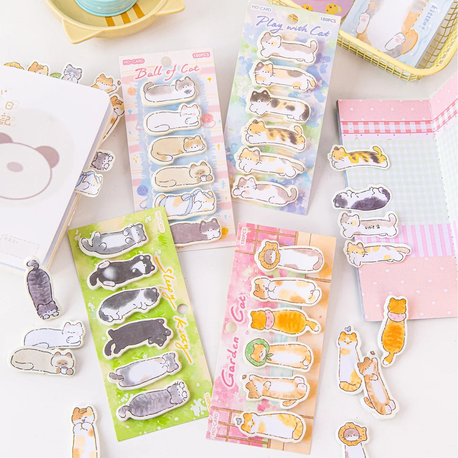 KAWAII CAT STICKY NOTE TABS