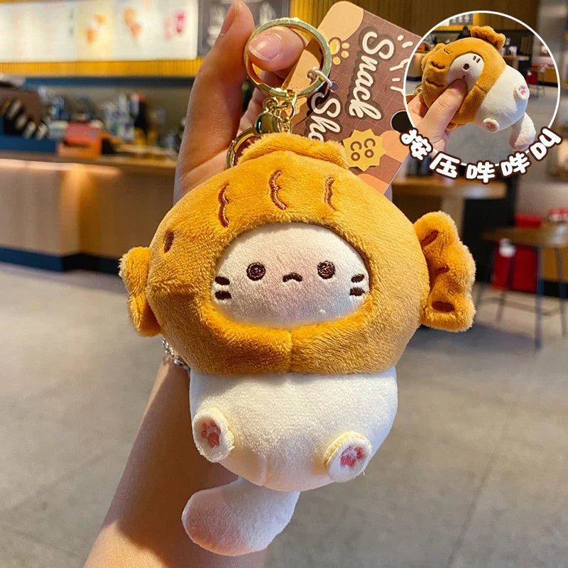 COCOA CAT PLUSH KEYCHAIN