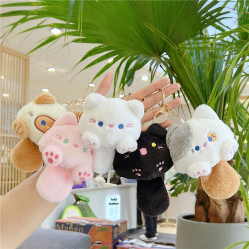 BIG TAILED CAT PLUSH BAG CHARM