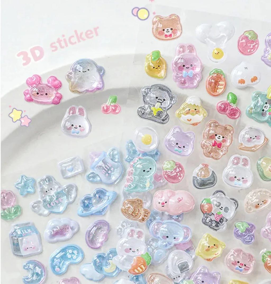 BONBON DROP 3D PUFFY STICKERS