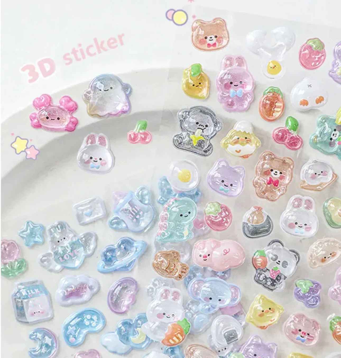 BONBON DROP 3D PUFFY STICKERS