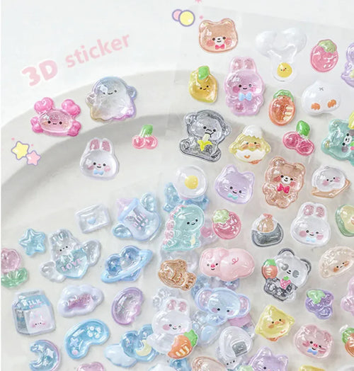BONBON DROP 3D PUFFY STICKERS