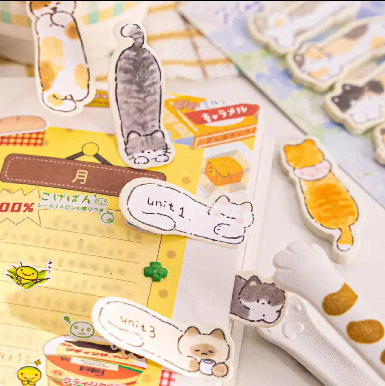 KAWAII CAT STICKY NOTE TABS