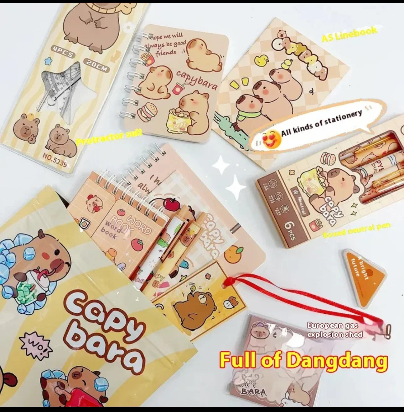 CAPYBARA STATIONARY BLIND BAG | SCHOOL SUPPLIES  [8-10 ITEMS]