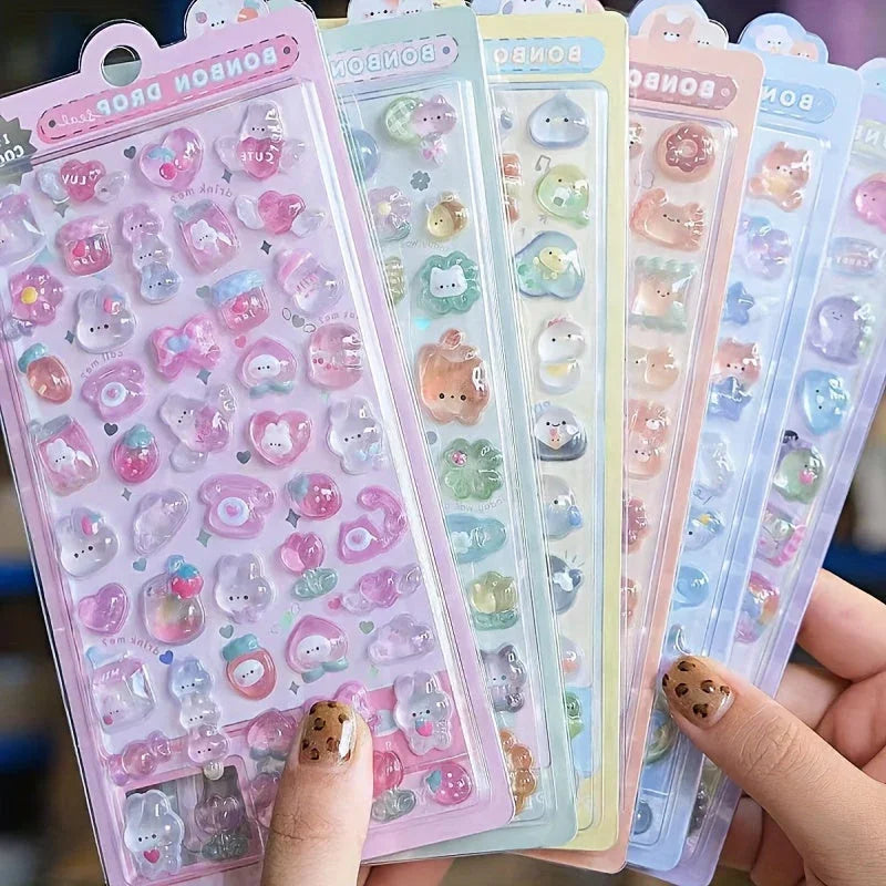 BONBON DROP 3D PUFFY STICKERS