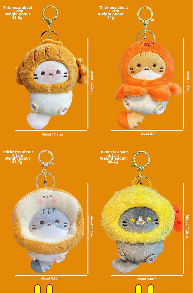 COCOA CAT PLUSH KEYCHAIN