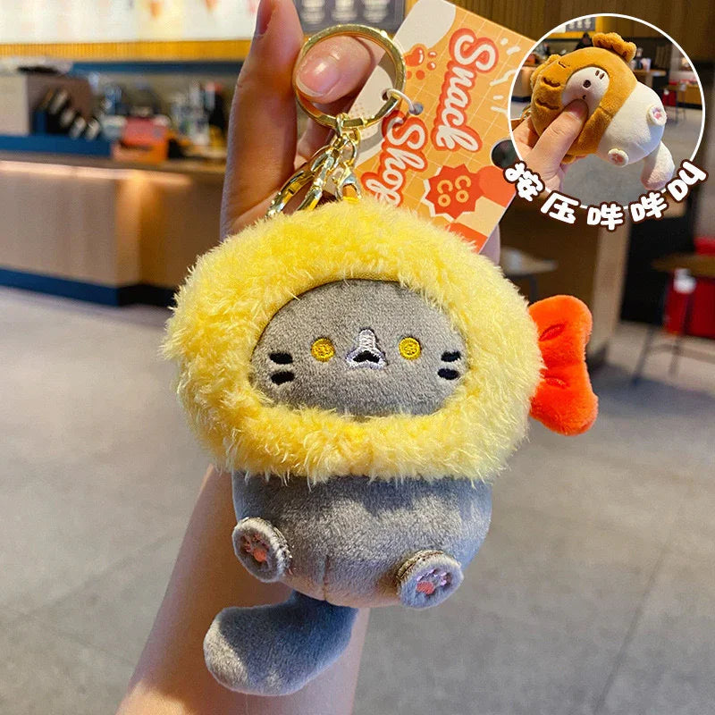 COCOA CAT PLUSH KEYCHAIN