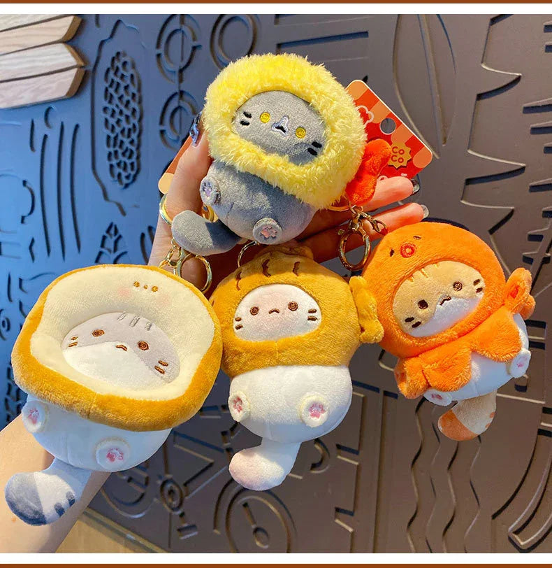 COCOA CAT PLUSH KEYCHAIN