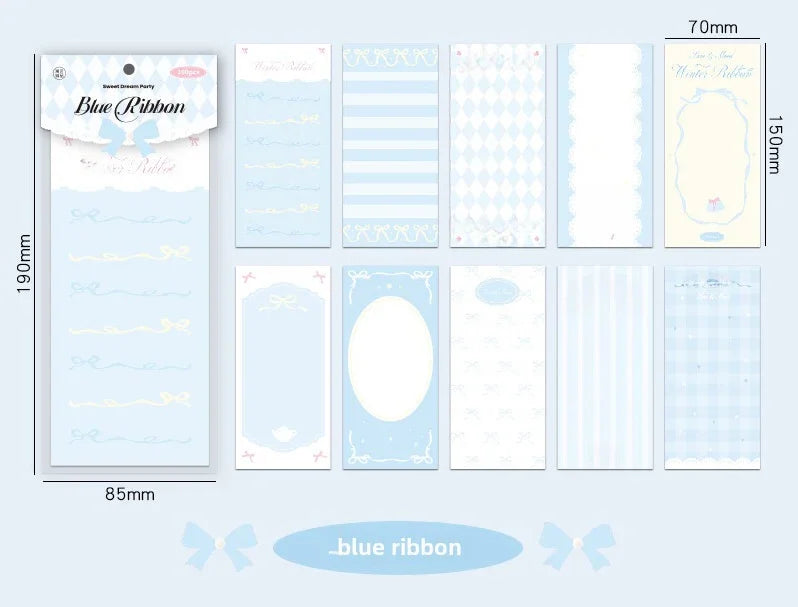 LONG aesthetic MEMO PADS