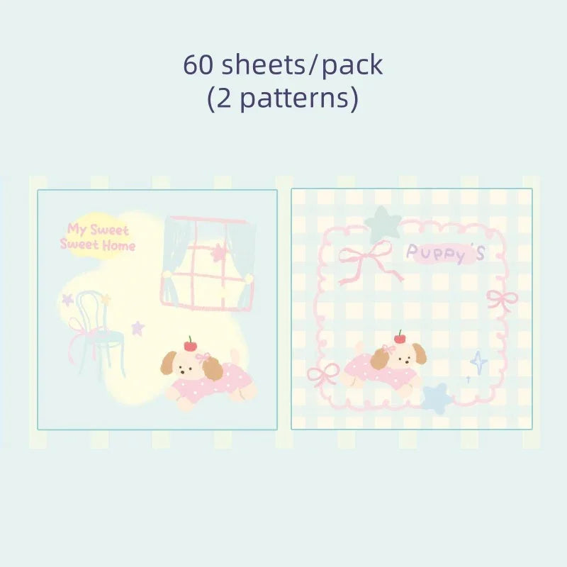 KAWAII PASTEL PUPPY MEMO PADS