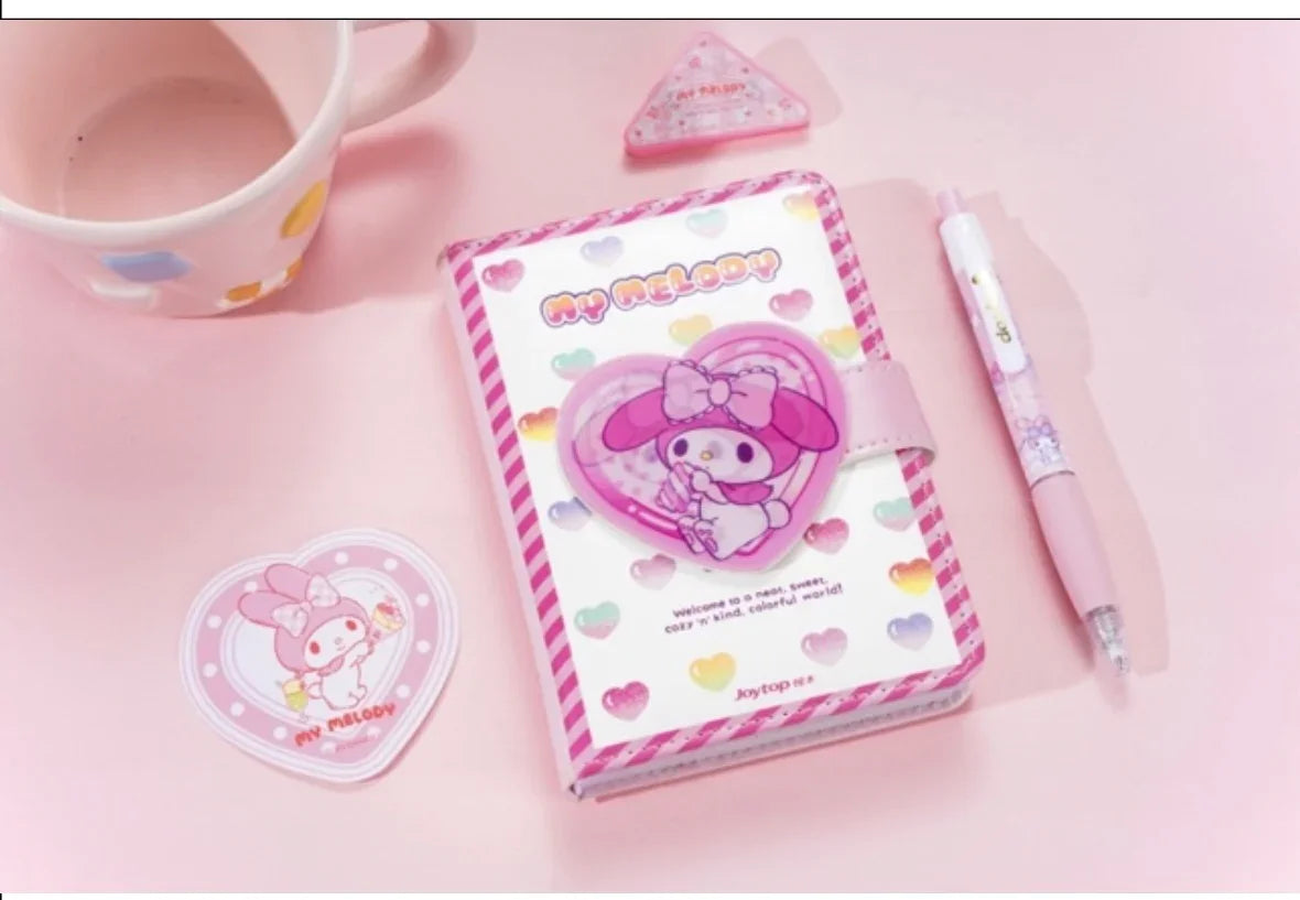 Marshmallow- Raster PU Notebook with Magnetic Closure A6 size