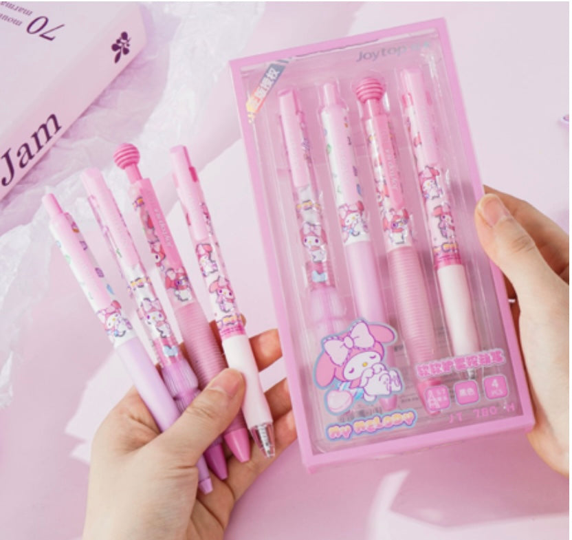 Marshmallow- SANRIO soft grib gel pen, 4pcs assorsted per box