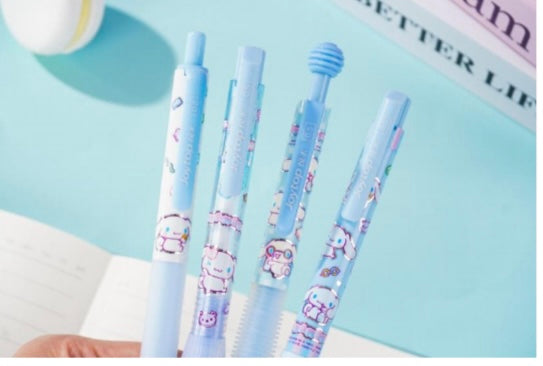 Marshmallow- SANRIO soft grib gel pen, 4pcs assorsted per box