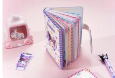Marshmallow- Raster PU Notebook with Magnetic Closure A6 size