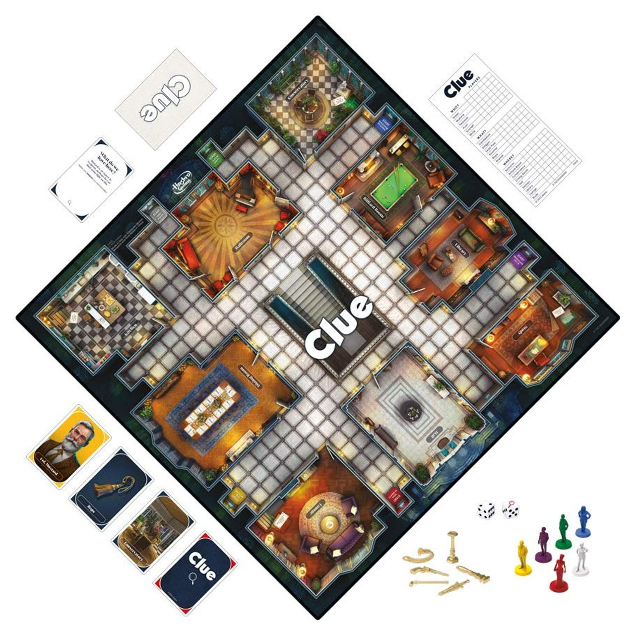 Hasbro Gaming – Cluedo Refresh Board Game | Classic Mystery Detective Game